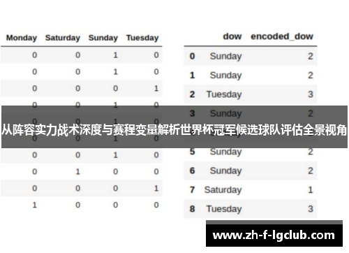 从阵容实力战术深度与赛程变量解析世界杯冠军候选球队评估全景视角