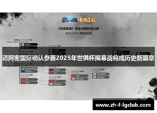 迈阿密国际确认参赛2025年世俱杯揭幕战将成历史新篇章 迈阿密国际确认参赛2025年世俱杯揭幕战将成历史新篇章